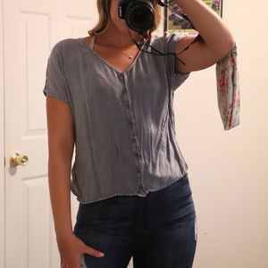 Denim top